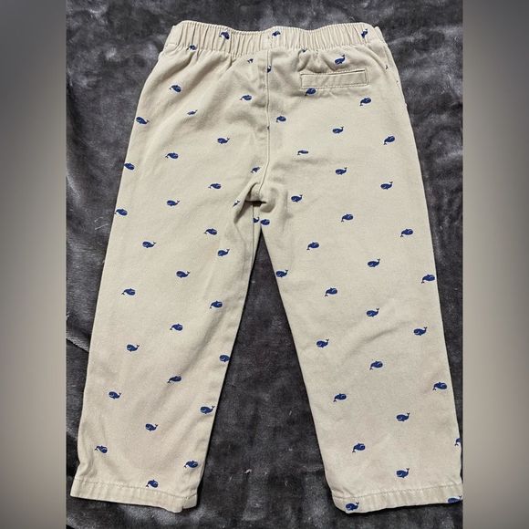 Carters 18 months Khaki Pants with whales - Picture 2 of 5